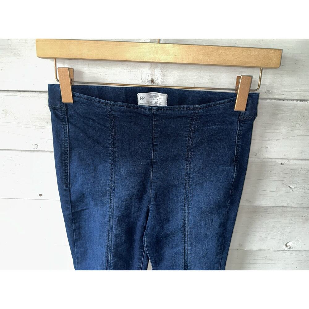 Free People Ultra-Skinny Jeggings Dark Wash Size 27 - Picture 2 of 6